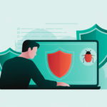 Beginner removing malware from computer using antivirus software.